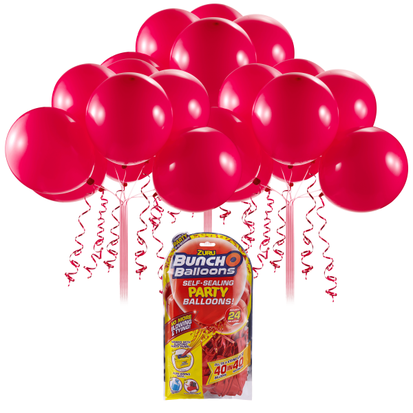 Zuru Bunch O Ballons 24 Pieces Color Red