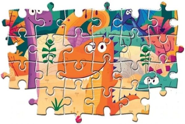 Clementoni 28506 28506-Supercolor Dinosaur Puzzle 24 Pieces Maxi, Multi-Coloured - Image 3