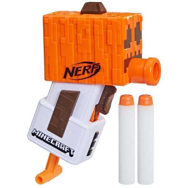 Nerf MicroShots Minecraft Snow Golem Mini Blaster, Minecraft Snow Golem Mob Design - Image 2