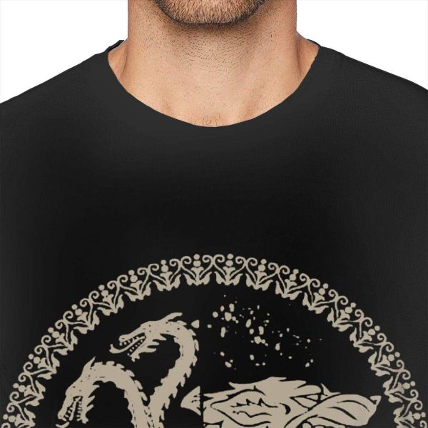 Game of Thrones Stark / Targaryen Sigil Black Shirt (Small) - Image 3