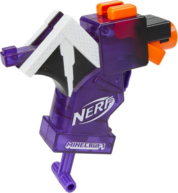 Hasbro Nerf MicroShots Minecraft Ender Dragon Mini Blaster, Minecraft Dragon Mob Design, Includes 2 Official Nerf Elite Darts, Priming Handle, F4423 - Image 7