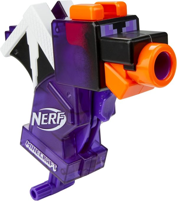 Hasbro Nerf MicroShots Minecraft Ender Dragon Mini Blaster, Minecraft Dragon Mob Design, Includes 2 Official Nerf Elite Darts, Priming Handle, F4423 - Image 8