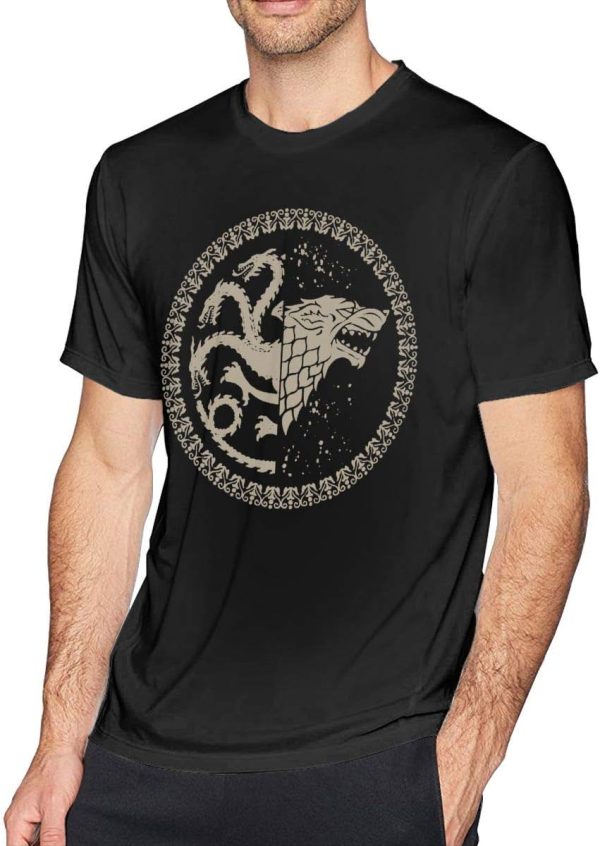 Game of Thrones Stark / Targaryen Sigil Black Shirt (Small)