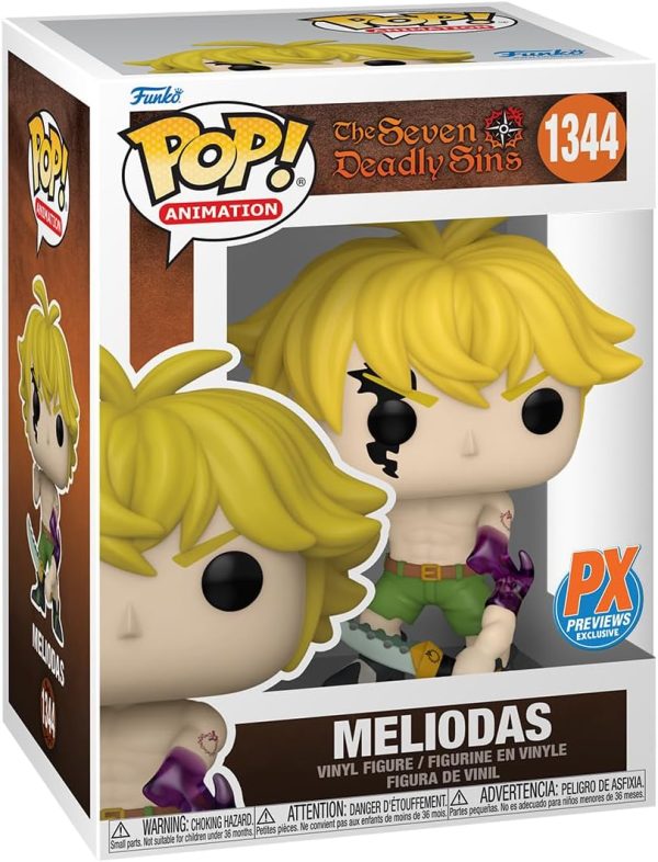 Funko Pop! Animation: The Seven Deadly Sins – Meliodas (Demon Mode) PX Vinyl Figure - Image 3