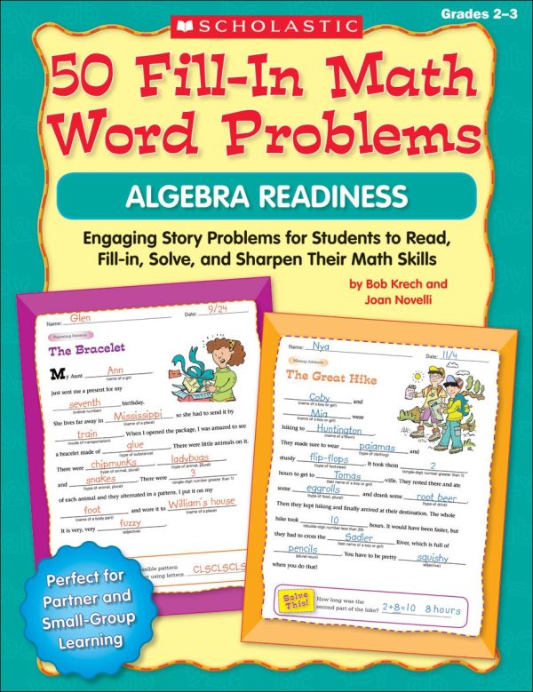 50 Fill-in Math Word Problems: Algebra Readiness Paperback – Sept. 1 2009