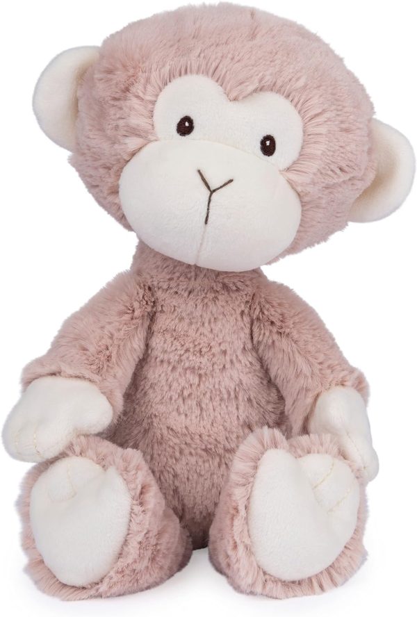 Baby GUND Lil' Luvs Collection, Micah Monkey Premium Plush Stuffed Animal for Babies, Brown/Cream, 12"