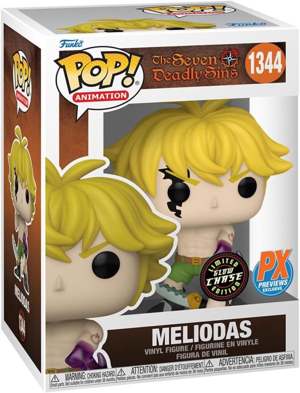 Funko Pop! Animation: The Seven Deadly Sins – Meliodas (Demon Mode) PX Vinyl Figure - Chase Variant