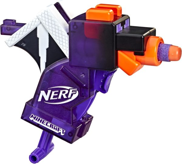 Hasbro Nerf MicroShots Minecraft Ender Dragon Mini Blaster, Minecraft Dragon Mob Design, Includes 2 Official Nerf Elite Darts, Priming Handle, F4423 - Image 3