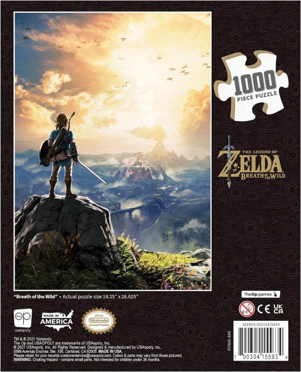 USAOPOLY The Legend of Zelda Breath of The Wild 1000 Piece Jigsaw Puzzle | Collectible Puzzle Featuring Link from The Legend of Zelda Video Game | Officially Licensed Nintendo Merchandise Multicolor - Image 2