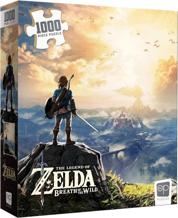 USAOPOLY The Legend of Zelda Breath of The Wild 1000 Piece Jigsaw Puzzle | Collectible Puzzle Featuring Link from The Legend of Zelda Video Game | Officially Licensed Nintendo Merchandise Multicolor