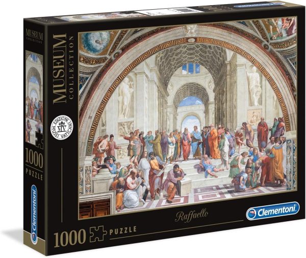 Clementoni Museum 1000 Piece Jigsaw Puzzle for Adults, Raffaello, School of Athens