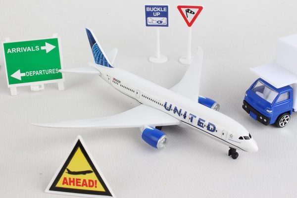 DARON United Airlines Airport Playset - Image 3