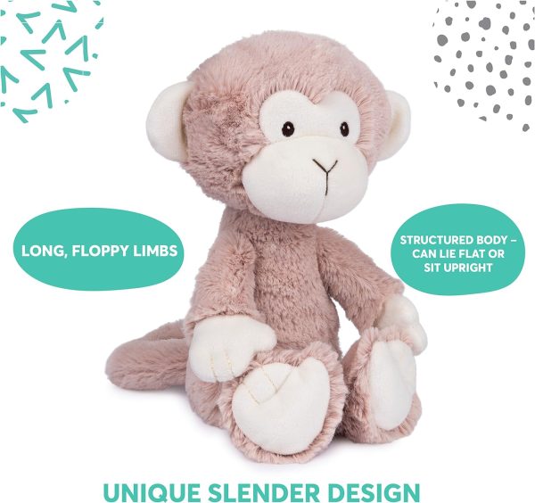 Baby GUND Lil' Luvs Collection, Micah Monkey Premium Plush Stuffed Animal for Babies, Brown/Cream, 12" - Image 5