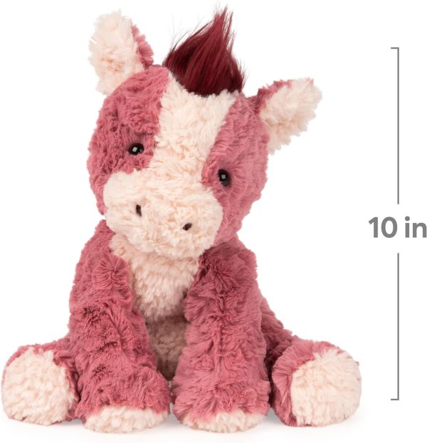 GUND Cozys Collection Horse Stuffed Animal Plush for Ages 1 and Up, Pink/Red, 10" - Image 2