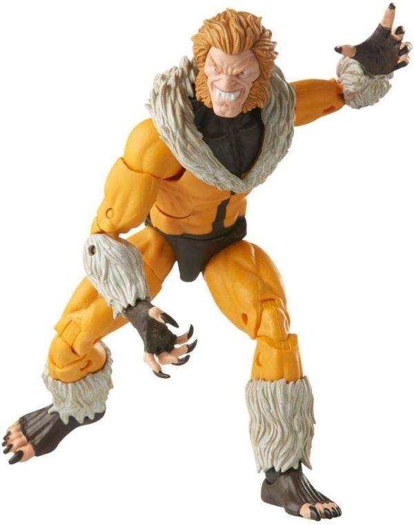 Hasbro Marvel Legends Series X-Men Sabretooth Action Figure 6-Inch Collectible Toy, 3 Build-A-Figure Part, F3693 - Image 2