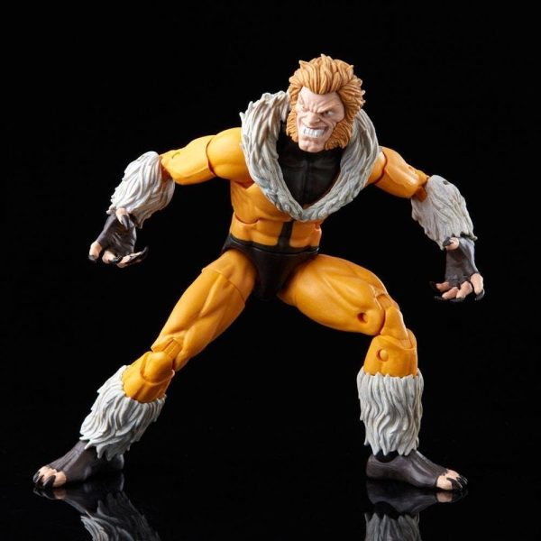 Hasbro Marvel Legends Series X-Men Sabretooth Action Figure 6-Inch Collectible Toy, 3 Build-A-Figure Part, F3693 - Image 5