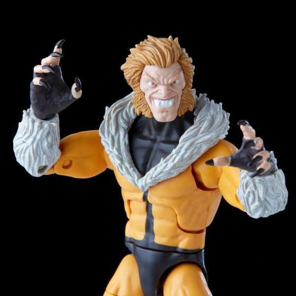 Hasbro Marvel Legends Series X-Men Sabretooth Action Figure 6-Inch Collectible Toy, 3 Build-A-Figure Part, F3693 - Image 7