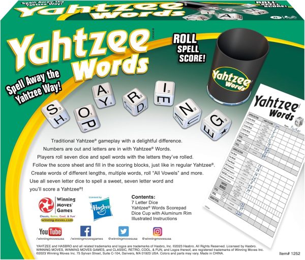 Winning Moves Games Yahtzee® Words Game | Ages 8+ | 2 or More Players (1252) - Image 4