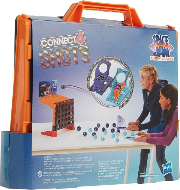 Hasbro Connect 4 Shots: Space Jam A New Legacy Edition Game, Inspired by The Movie with Lebron James, Fast-Action Game for Kids Ages 8 and Up, Bilingual - Image 8