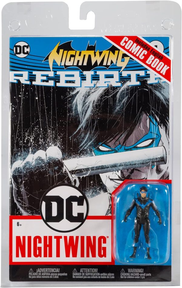 DC Direct - Page Punchers - Nightwing (DC Rebirth) 3in Figure with Comic Book - Image 2