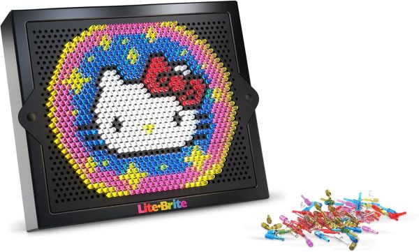 Lite-Brite Super Bright HD, Hello Kitty Edition - Create Art with Light, Enhances Creativity, Gift for Girls and Boys Ages 6+ - Image 4