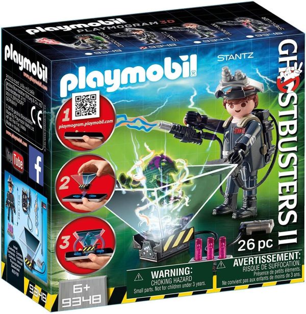 Playmobil 9348 Ghostbuster Raymond Stantz Building Set