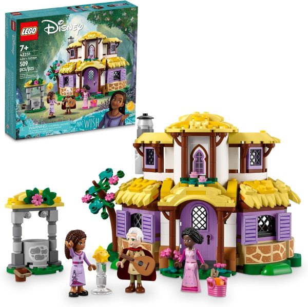 LEGO Disney Wish: Asha’s Cottage 43231 Building Toy Set, A Cottage for Role-Playing Life in The Hamlet, Collectible Gift This Holiday for Fans of The Disney Movie, Gift for Kids Ages 7 and up