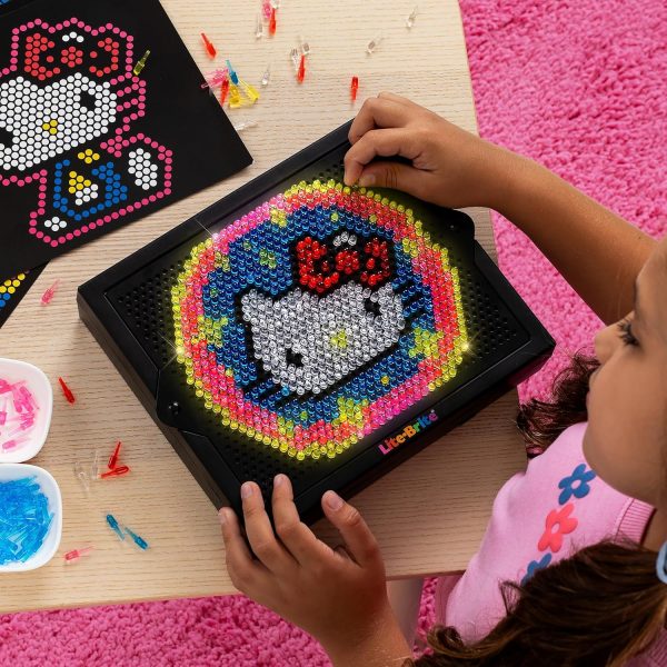 Lite-Brite Super Bright HD, Hello Kitty Edition - Create Art with Light, Enhances Creativity, Gift for Girls and Boys Ages 6+ - Image 7